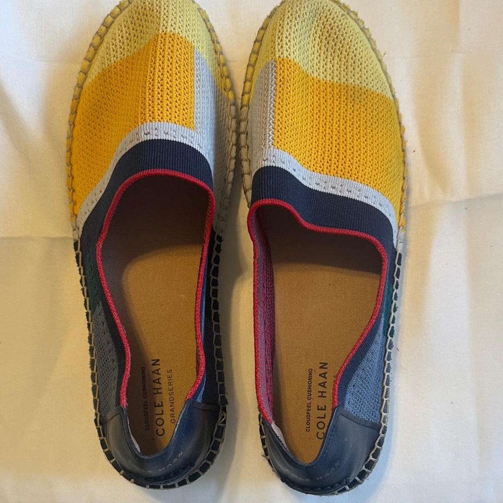 Cole Haan Women's Yellow and Blue Espadrilles
